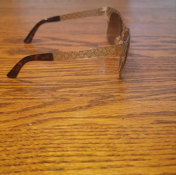 Gucci Gold Microguccissima GG Logo Metal Sunglasses - Picture 4 of 11